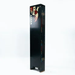 6-facher Art Deco Raumteiler mit handbemalten Vögeln, 1970er