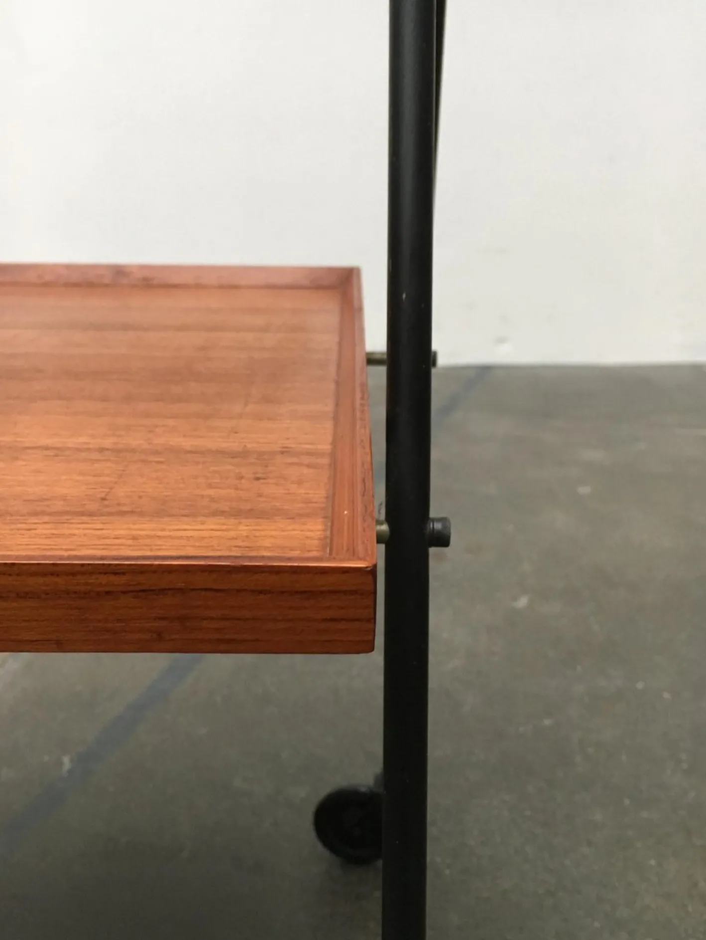 Faltbarer Mid-Century Teak Servierwagen