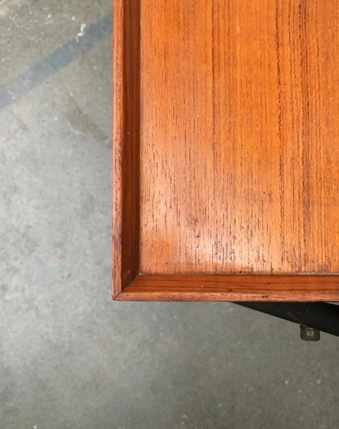 Faltbarer Mid-Century Teak Servierwagen