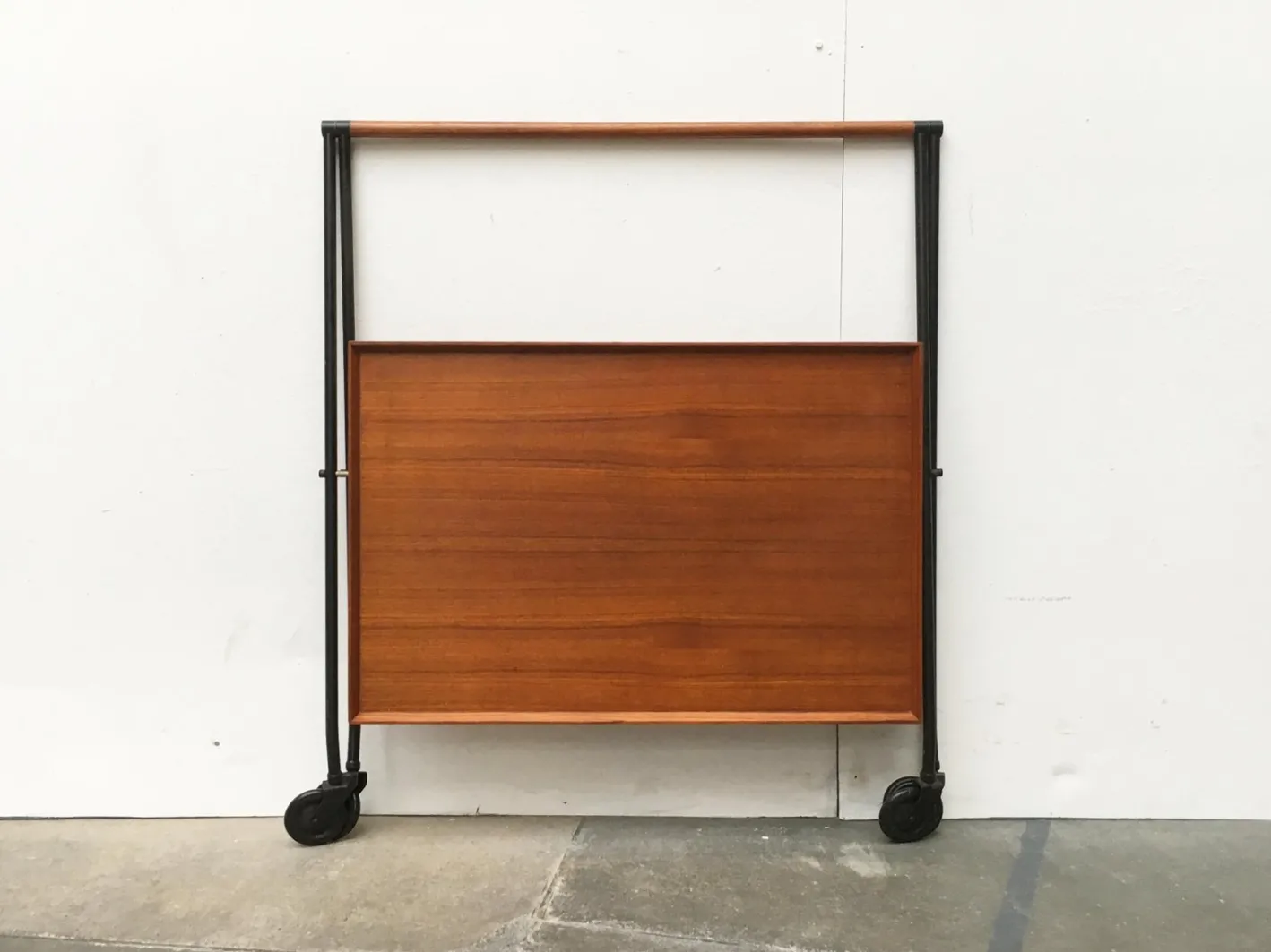 Faltbarer Mid-Century Teak Servierwagen