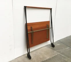 Faltbarer Mid-Century Teak Servierwagen