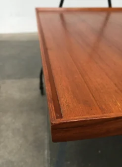 Faltbarer Mid-Century Teak Servierwagen