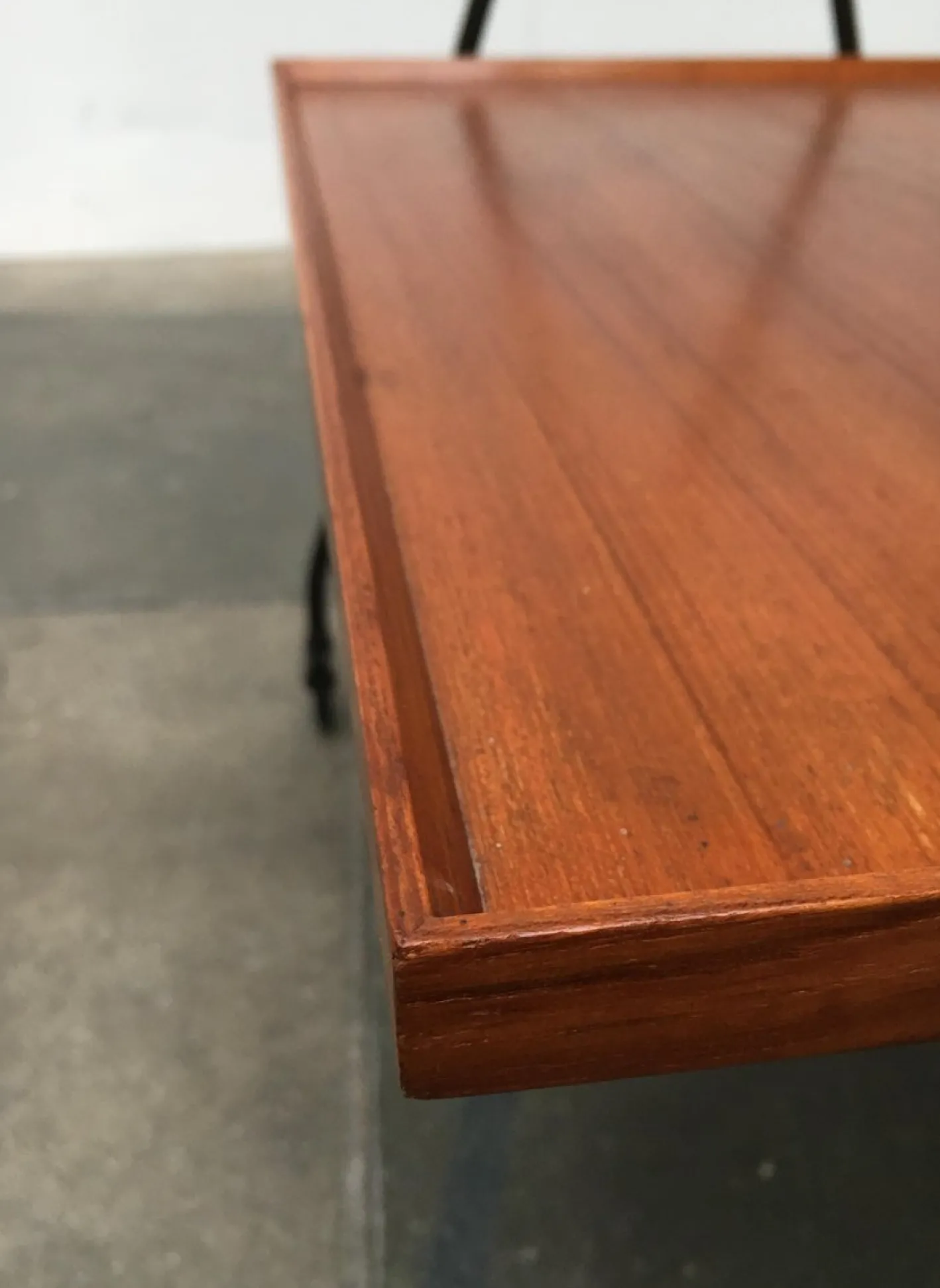 Faltbarer Mid-Century Teak Servierwagen