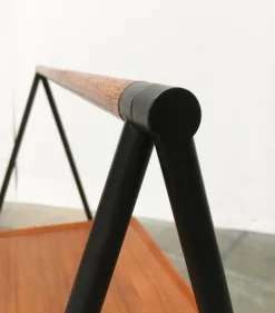 Faltbarer Mid-Century Teak Servierwagen