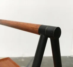 Faltbarer Mid-Century Teak Servierwagen
