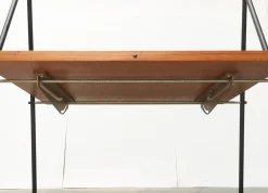 Faltbarer Mid-Century Teak Servierwagen