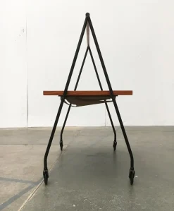 Faltbarer Mid-Century Teak Servierwagen