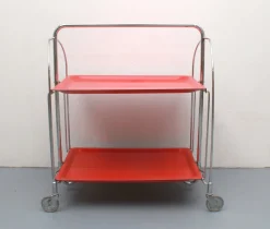 Faltbarer Servierwagen von Dinett, 1970er