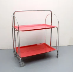 Faltbarer Servierwagen von Dinett, 1970er