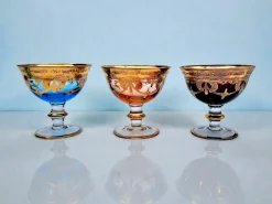 Farbige Gläser aus Muranoglas von Manifattura Di Murano, 1970er, 6er Set