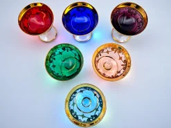 Farbige Gläser aus Muranoglas von Manifattura Di Murano, 1970er, 6er Set