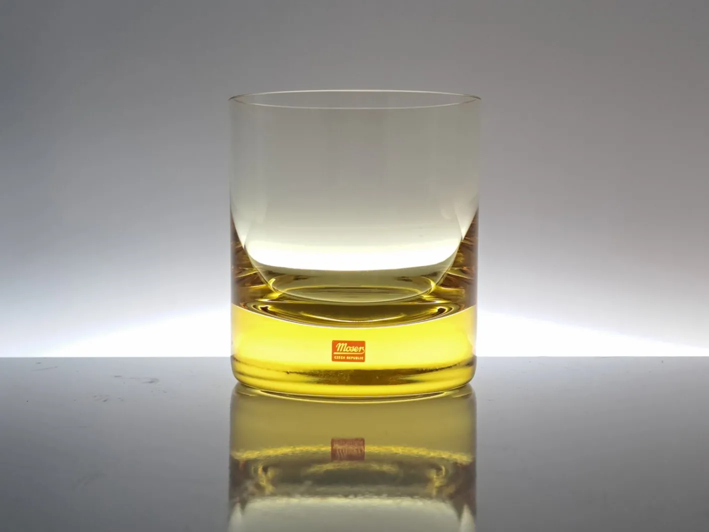 Farbige Moser Whiskey Gläser aus Kristallglas, 1970er, 6er Set