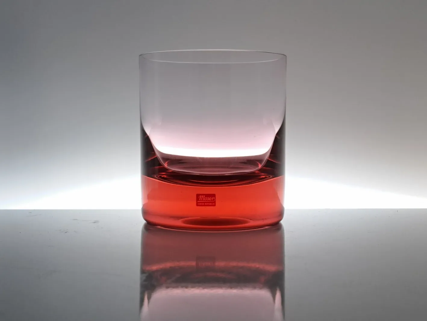Farbige Moser Whiskey Gläser aus Kristallglas, 1970er, 6er Set