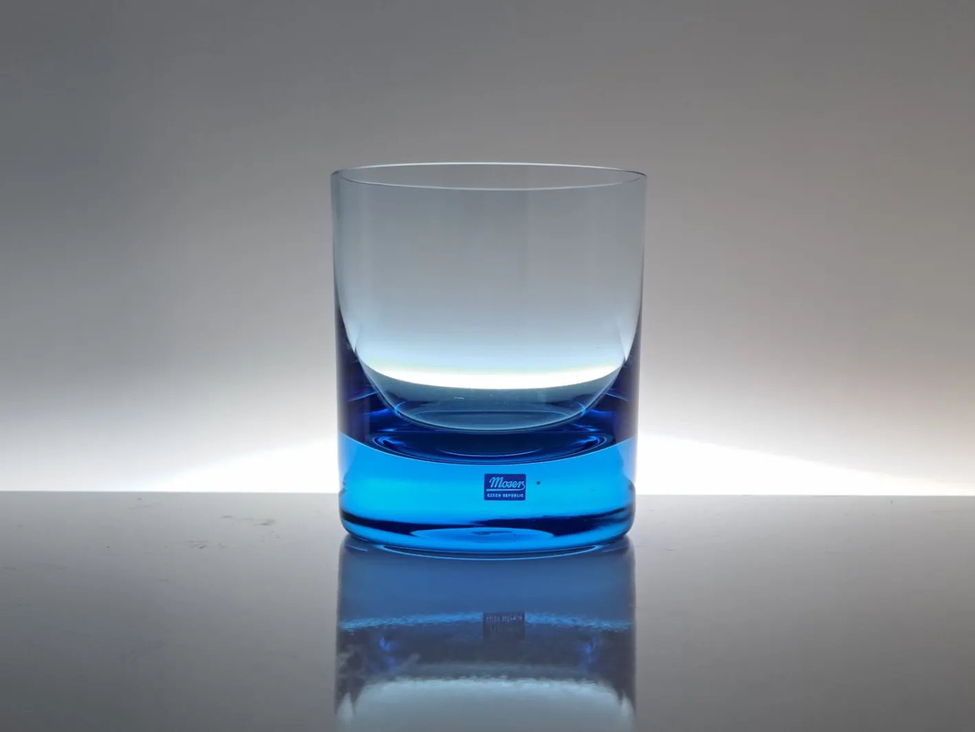 Farbige Moser Whiskey Gläser aus Kristallglas, 1970er, 6er Set