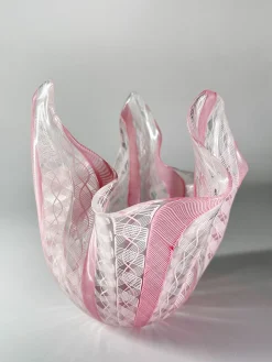 Fazzoletto Vase aus Muranoglas von Fulvio Bianconi für Venini, 1950er