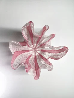 Fazzoletto Vase aus Muranoglas von Fulvio Bianconi für Venini, 1950er