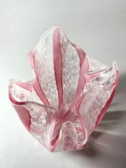 Fazzoletto Vase aus Muranoglas von Fulvio Bianconi für Venini, 1950er