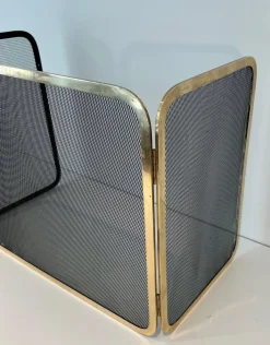 Feuerschutz aus Messing & Mesh, 1970er
