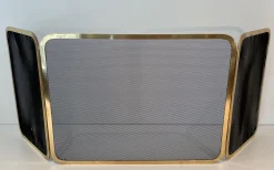 Feuerschutz aus Messing & Mesh, 1970er