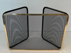 Feuerschutz aus Messing & Mesh, 1970er