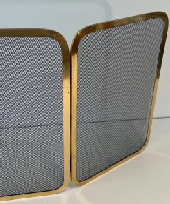 Feuerschutz aus Messing & Mesh, 1970er