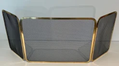 Feuerschutz aus Messing & Mesh, 1970er