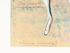 Figurine, Staatsoper München, Gouache auf Papier, gerahmt