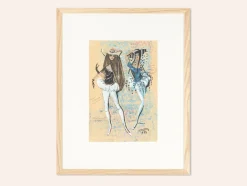 Figurine, Staatsoper München, Gouache auf Papier, gerahmt