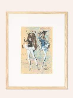 Figurine, Staatsoper München, Gouache auf Papier, gerahmt