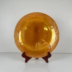 Fire-King Peach Lorbeerblatt Service für 12 Personen von Anchor Hocking, USA, 1950er, 67er Set