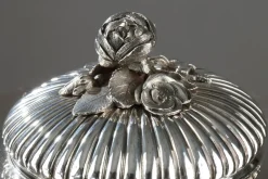 First Empire Silberne Süßigkeitenschale im ägyptischen Stil
