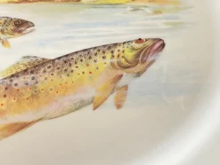 Fischschale aus Porzellan von Limoges, Frankreich, 1960er