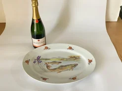 Fischschale aus Porzellan von Limoges, Frankreich, 1960er