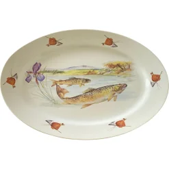 Fischschale aus Porzellan von Limoges, Frankreich, 1960er
