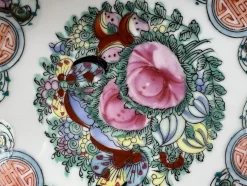 10 flache chinesische Porzellanteller, 1960er, 10 . Set