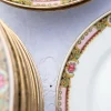 Flache Vintage Teller & Suppenteller von Limoges Porcelain, 1930er, 16 Set