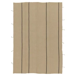 Flachgewebter Rez Kelim Teppich mit farblich passendem Streifenmuster von Rug&Kilim