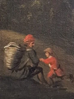Flämischer Schulkünstler, Figuren, 1600er, Öl auf Leinwand, Gerahmt