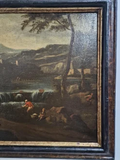 Flämischer Schulkünstler, Figuren, 1600er, Öl auf Leinwand, Gerahmt