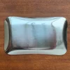 Floraler deutscher Vintage Metall Teller von WMF