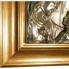 Florentiner Vintage Basrelief-Wandkunst aus Silber, 1970er, 3er Set