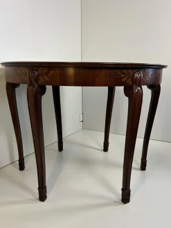 Fünfbeiniger Jugendstil Tisch mit Papageien, 1890er