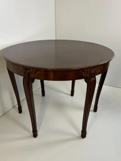 Fünfbeiniger Jugendstil Tisch mit Papageien, 1890er