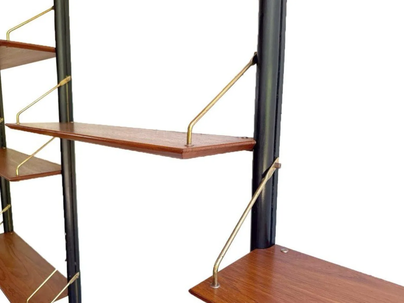 Fünfteiliges Vintage Regalsystem mit Schreibtisch von Louis Van Teeffelen, 1960er