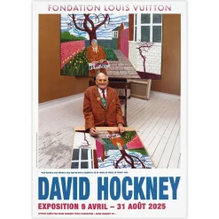 Fondation Louis Vuitton Poster von David Hockney, 2025