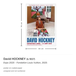 Fondation Louis Vuitton Poster von David Hockney, 2025