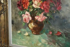 Fouley, Blumenstrauß, Ölgemälde, Gerahmt
