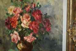 Fouley, Blumenstrauß, Ölgemälde, Gerahmt