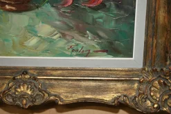 Fouley, Blumenstrauß, Ölgemälde, Gerahmt