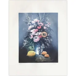 France Hilon, Flowers and Fruits, 1990, Radierung